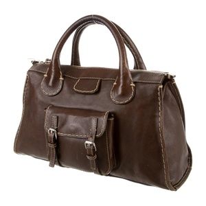 Chloé Edith handbag in brown leather